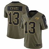 Nike Tampa Bay Buccaneers 13 Mike Evans 2021 Olive Salute To Service Limited Jersey Dyin,baseball caps,new era cap wholesale,wholesale hats